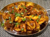 Crevettes sauce satay (saté)