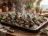 Moules marinières à la plancha