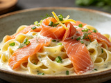Tagliatelles au saumon fumé