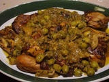Tajine poulet marocain aux citrons confits et olives
