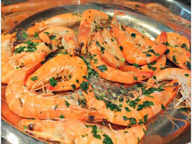 Recettes de Pastis et Gambas flambées