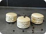 Macarons vanille poivrée (meringue italienne c. Felder)