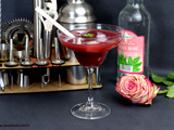 Cocktail à base de vodka : jus de framboise et eau de rose