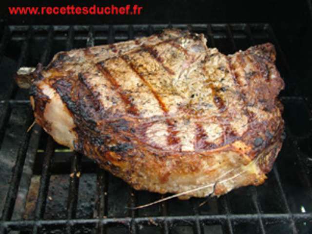 Recettes de Cote de boeuf au barbecue de Recettes du Chef