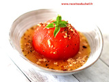 Tomate farcie à la stracciatella