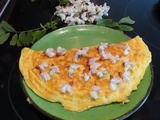 Omelette fleurs d’acacia