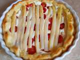 Tarte aux asperges et tomates cerises