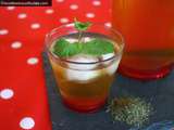 Thé vert à la menthe glacé maison