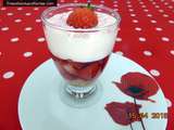 Verrines de fraises au chocolat blanc