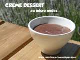 Crème dessert au micro ondes