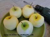 Éplucher une pomme avec une perceuse