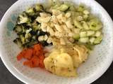 Assiette bébé dès 12 mois : Omelette persillée Carotte brocolis courgettes macaronis