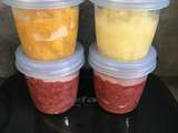 Compotée de fruits (poires, pêches, pommes/fraises) - Bébé dès 7 mois