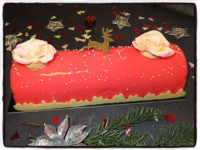 Bûche vanille fruits rouges - Juste Do Eat