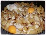Poêlée de pommes de terre aux œufs