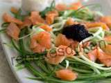 Spaghettis de concombre au saumon – pl, Mardi Escalier nutritionnel