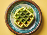 Gaufre liégoise au matcha