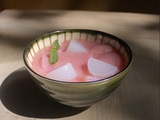 Panna cotta kinako, Warabi et pêche