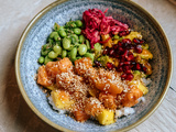 Pokebowl japonais au saumon mariné