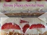Terrine fraises chocolat blanc