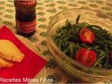 Huile Aromatique : Salade d'haricots verts a l'huile de sésame toasté