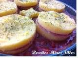 Semoule : Galettes de semoule de maïs au salami sur coulis de tomates