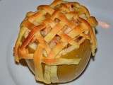 Apple pie cuite dans une pomme