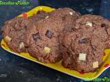Cookies aux chunks 3 chocolats