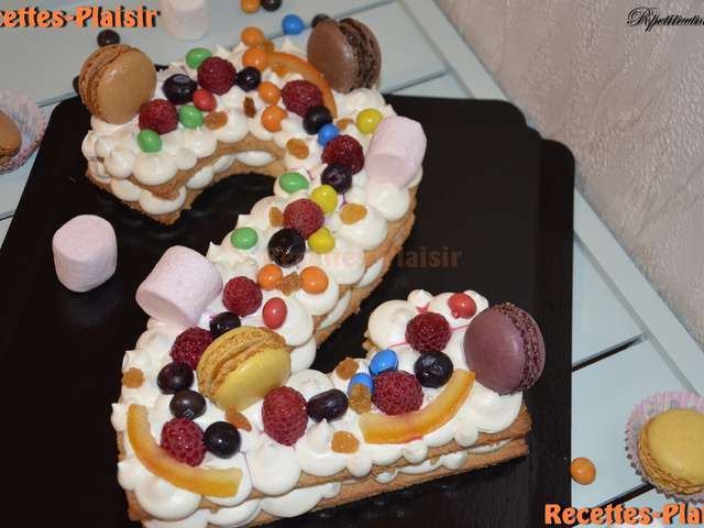 recette letter cake ou gâteau lettre, gateau d'anniversaire tendance -  Amour de cuisine, Recette