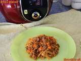 Spaghetti bolognaise au cookeo