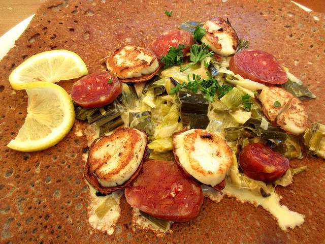 Recettes de St Jacques et Chorizo