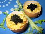 Oeufs brouillés au Caviar