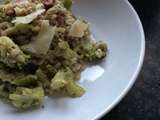 Orsotto aux brocolis et saucisse de Montbéliard