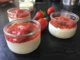 Riz au lait, compotée fraises rhubarbe