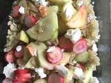 Salade de quinoa aux radis et concombres marinés et feta