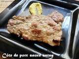Cote de porc sauce satay