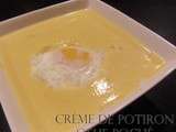 Crème de potiron œuf poche