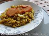 Curry de patates douces et chou chinois