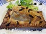 Feuilletés de saumon a la pâte de sésame