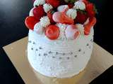 Layer cake fraise chantilly