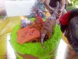 Layers cake dinosaure