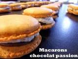 Macarons chocolat passion