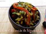Salade chinoise de légumes sautés