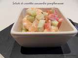 Salade de crevettes concombre pamplemousse