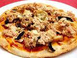 Petites pizzas express au pain pita (champignons, thon et fromage de chèvre)