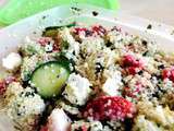 Taboulé fraises feta (#lunchbox froide)