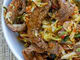 Boeuf mongol avec nouilles | Reglisse et marmelade.com