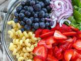 Salade de pâtes aux épinards et aux fraises | Reglisse et marmelade.com