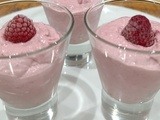 Crème aux framboises