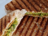 Croque monsieur à la courgette et au bacon